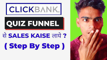 How to Create A Quiz Funnel For ClickBank Affiliate Marketing | 100% Free |