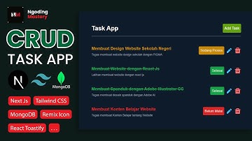 Membuat CRUD App dengan ReactJS | NextJS | MongoDB | TailwindCSS🔥