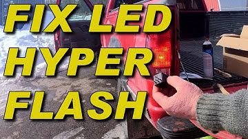 Fix turn signal LED hyper-flash with a new FLASHER RELAY - not load resistors!