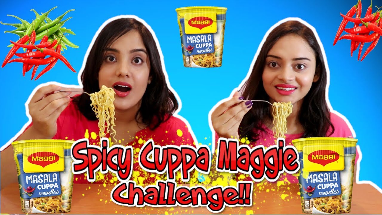 SPICY MAGGI CHALLENGE | Maggi Cuppa Noodles Challenge |  Spicy Food Challenge | Life Shots