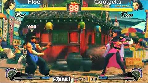 SSF4 AE: Floe (Yang) vs Gootecks (Rose) - levelup (Round One Arcade)