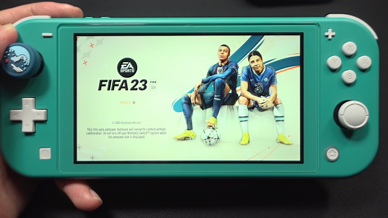 Gameplay do Fifa 23 no Nintendo Switch Lite. Vamos ver como está o des