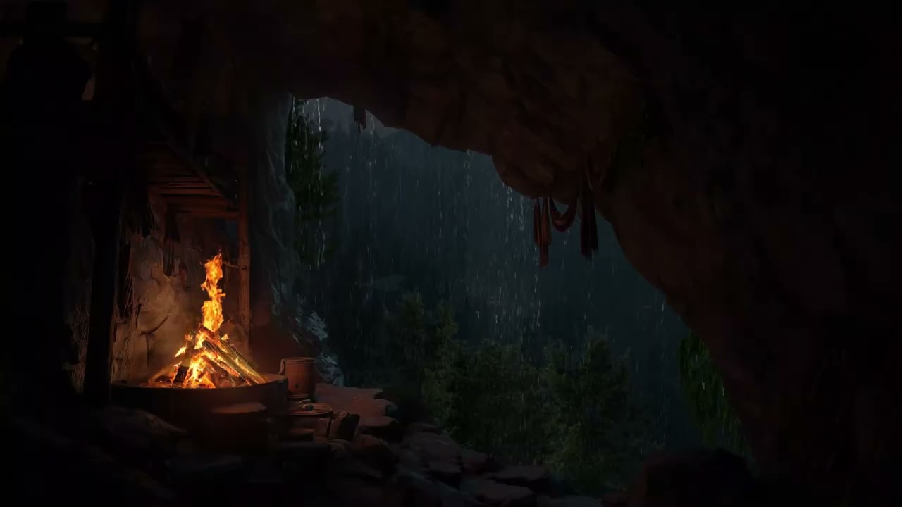 Ar Chuvoso Na Gruta - Um Sono Relaxante Que Traz Uma Sensação De Conforto