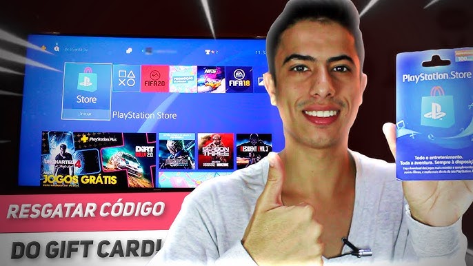 COMO RESGATAR GIFT CARD NO PS4- RECEBI A PLUS 12 MESES DA SARAIVA- 