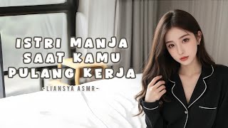[ASMR WIFE] CUDDLE WHEN HUSBAND COMES HOME FROM WORK😚🖤 | ASMR ROLEPLAY INDONESIA