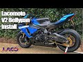 Lacomoto Carbon Fibre MK2 Belly Pan Install on Yamaha R1 2015