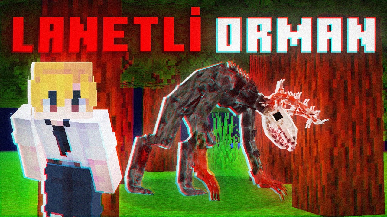 Minecraft'ın EN Lanetli Ormanında Hayatta Kalmaya Çalıştım!