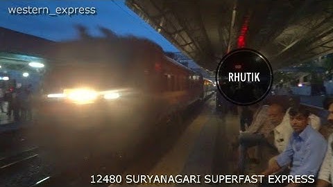 #BHARUCH.JN SURYANAGARI SUPERFAST EXPRESS | WESTERN RAILWAY | HONKING | WESTERN_RAILWAYS | 12479/80