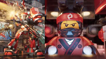 Lego Ninjago Movie | All Fire Mech Scenes