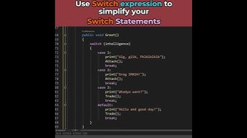 Use Switch Expressions in Unity to make your code more readable | C# Coding Tips