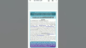 WB KP SI PET/PMT NOTICE 🔥🔥 #wbp #police #result #constable