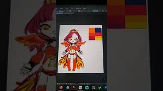 She's just a little pheonix baby 🥺 #fwf #friday #chibi #pheonix #kawaii #art #artist #drawing