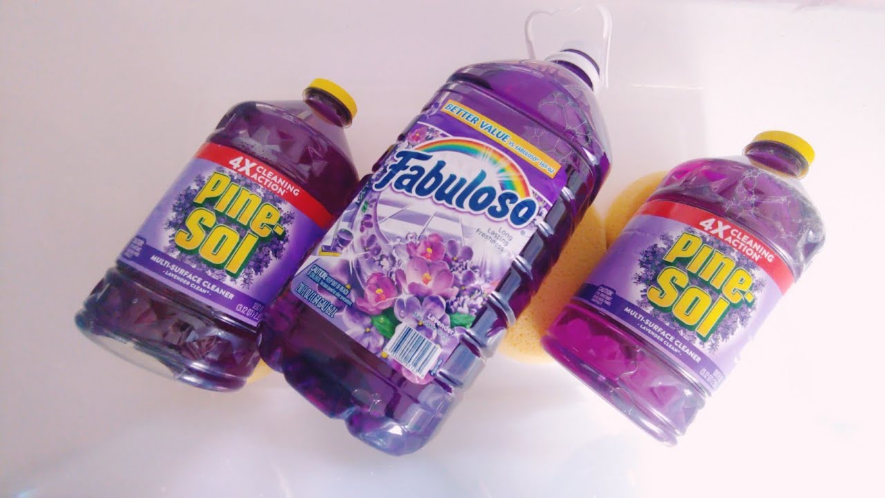 Sponge Squeezing Gallons Lavender Fabuloso + Pine-Sol  [ Conditioner Rinse ]
