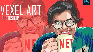 Photoshop | time-lapse | Tutorial  Simple Vexel x Vector | Tanmay bhatt art 2020