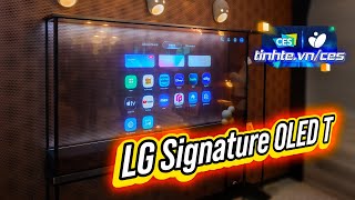 Lg Signature Oled T - Giống Một Món Nội Thất Rất Sang, Chứ Không Chỉ Là Tv Trong Suốt