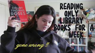 reading library books for a week but not really