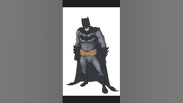 Drawing BATMAN in Procreate #SHORTS