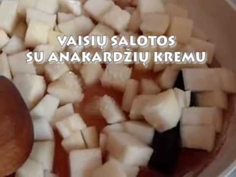 Video: Vaisių Salotos Su Varške