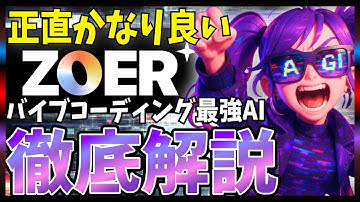 今バイブコーディングするなら『ZOER』が熱い！決済もバックエンドもnanobananaも搭載できるAIエージェント #vibecoding