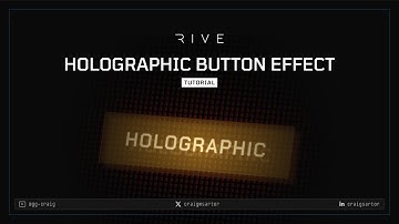 TUTORIAL: Create a Holographic Button in Rive!