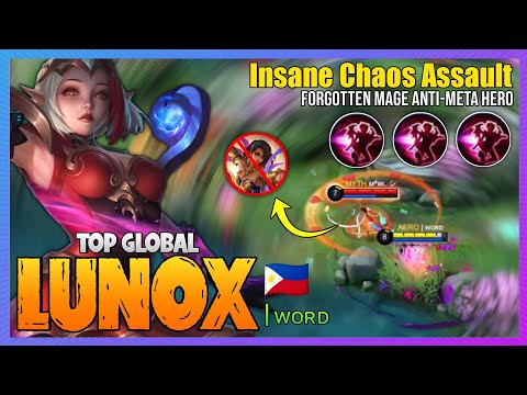 Lunox Insane Chaos Assault - Lunox Best Build 2021 [ Top Global Lunox ] | ᴡᴏʀᴅ - Mobile Legends @MobaHolic