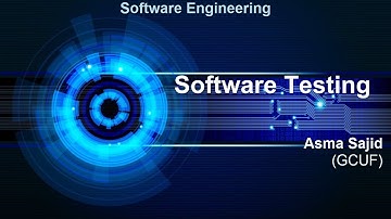 Software Engineering  18 Software Testing