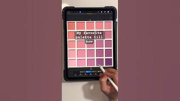 Creating a purple palette from emojis in procreate. #art #shorts #palette #colormixing #ipadart