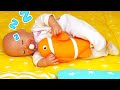 Çocuklar için eğlenceli video. Oyuncak bebek Anabelle nasıl uyuyacak? Bebek videoları.