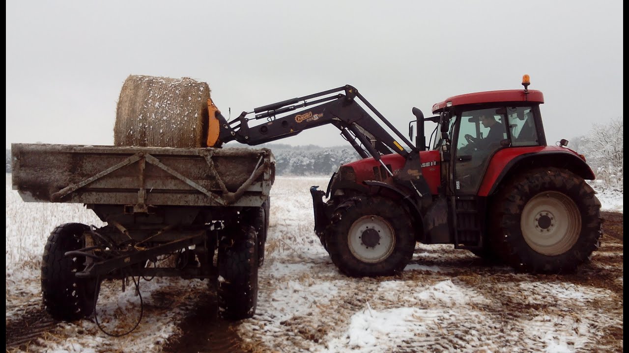 Stroh fahren mit Case CVX 150 und HW80 ( 2x )