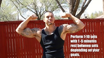 Push Up Drop Set Workout