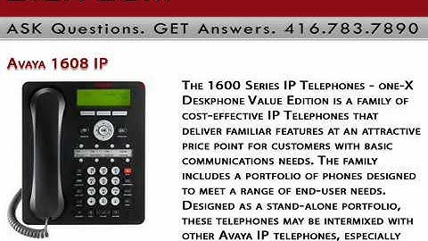 Avaya 1608 IP Digitcom.ca Business Phone Systems