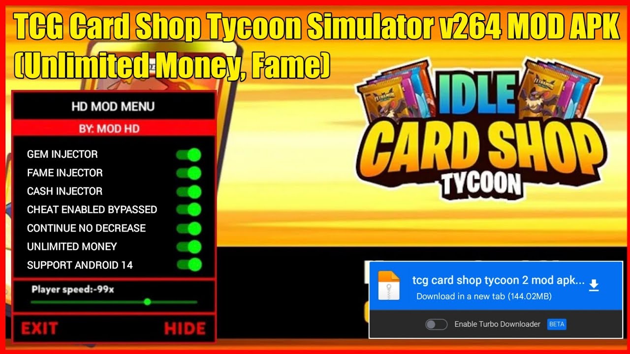 TCG Card Shop Tycoon Simulator Mod Apk Unlimited Money and Fame v264
