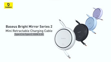 Baseus Free2Draw Mini Retractable Charging Cable | The Ultimate 100W Type C to Type C Data Cable