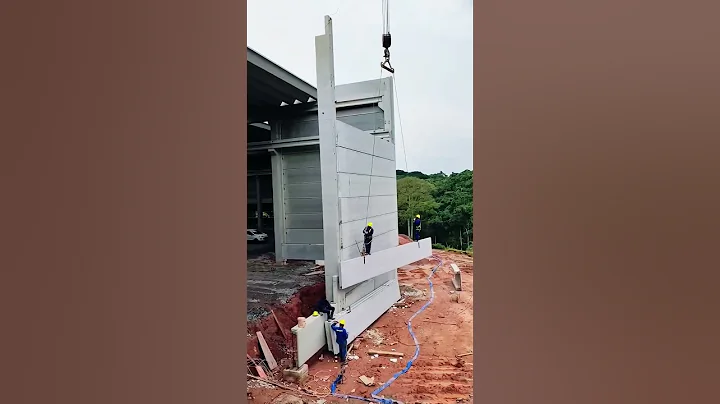 Concrete installation for large fences #shorts