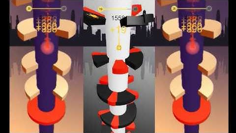 Helix Jump - Level 14-35 High Score game - iOS gameplay