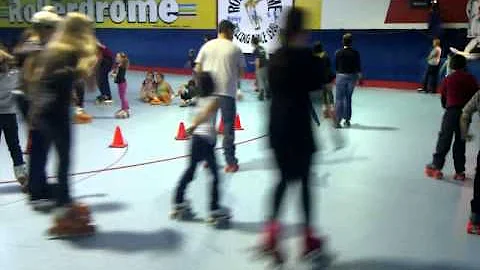 Victoria's first time rollerskating