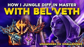 HOW I JUNGLE GAP IN EUW MASTERS WITH BEL'VETH | BUILD THIS FOR FREE LP | RANK 1 BEL'VETH EUW.