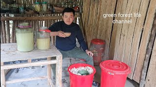 Full video how to make beer and wine from cassava. Green forest life
