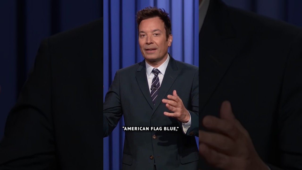 Right now, #Trump’s reflecting pool is changing colors more often than his hand. #FallonTonight