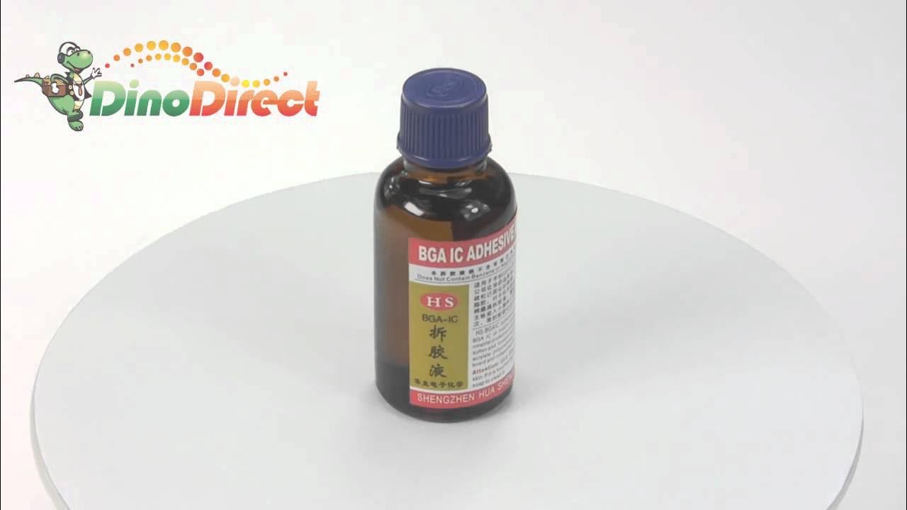 BGA IC Adhesive Removing Liquid from YouTube