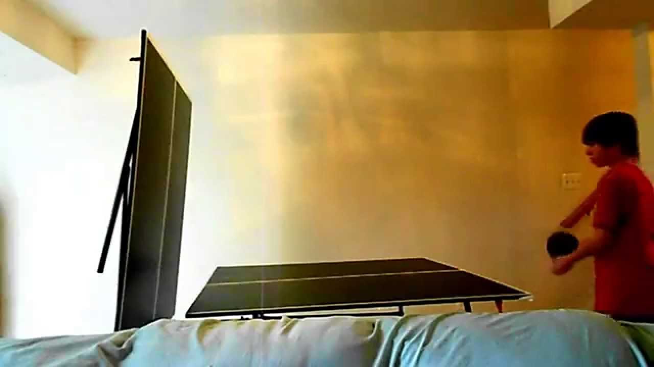 Table tennis training against backboard YouTube
