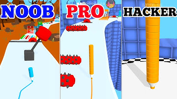 NOOB VS PRO VS HACKER in Color Pencil Run