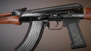 Ak47 3D lowpoly model