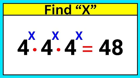Nice algebra exponential problem | Logarithmic problem | math olympiad | find X