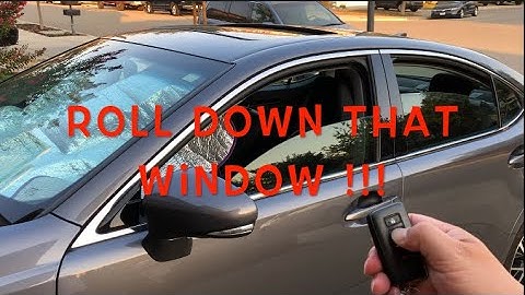 Lexus/Toyota Vehicles: Roll Down/Up Windows and Sunroof Trick