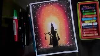 Janmashtami krishna drawing/oil pastel /step by step /for beginners