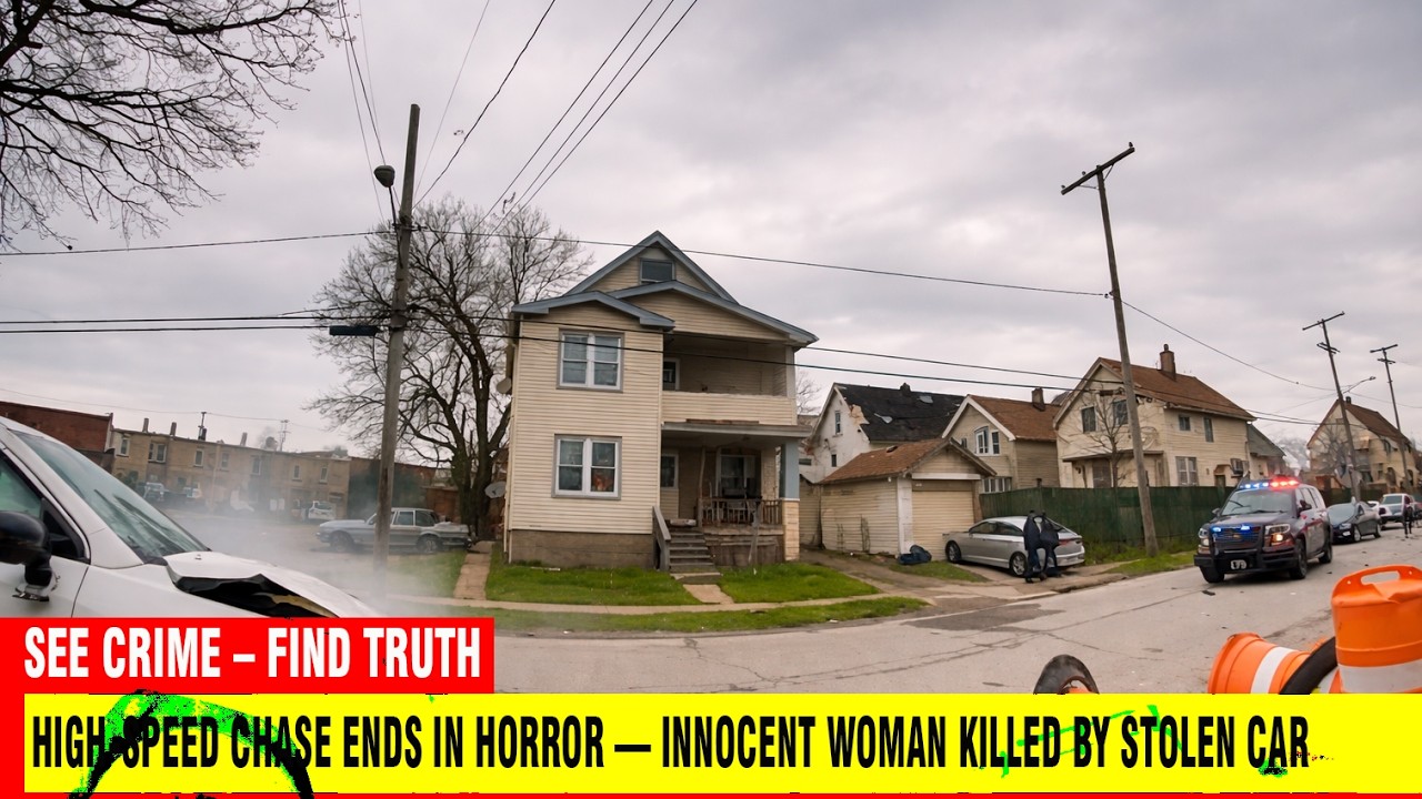 HIGH-SPEED CHASE ENDS IN HORROR — INNOCENT WOMAN KILLED BY STOLEN CAR ...