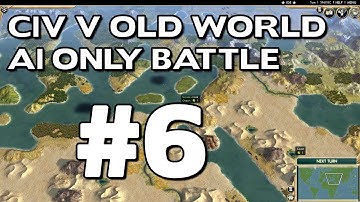 Civ 5: 43 Civ Old World Only AI Only Battle (TSL World Map Mod) #6