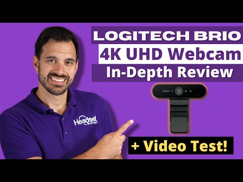 Logitech Brio 4K Webcam Review + Webcam Test!