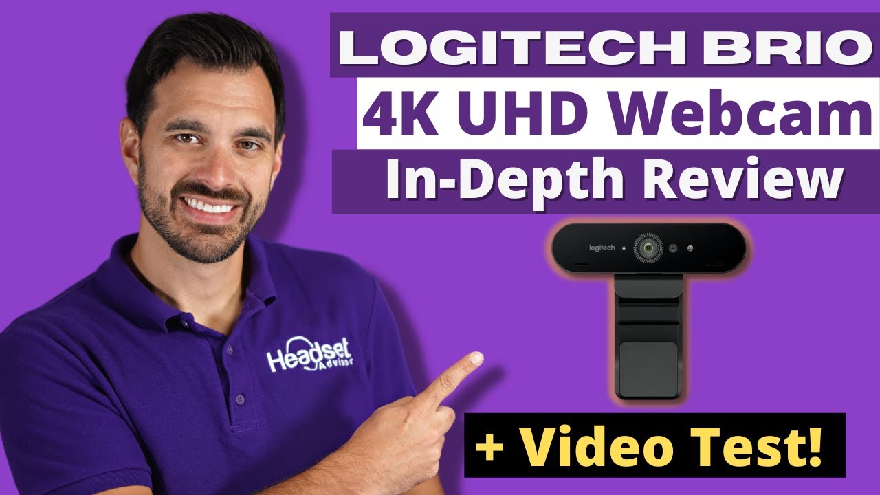 Logitech Brio 4K Webcam Review + Webcam Test! 
